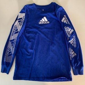 Boys Adidas Long-Sleeve T-Shirt - Size M
